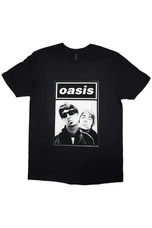 Oasis Unisex T-Shirt: Noel & Liam Boxed Photo (X-Large)