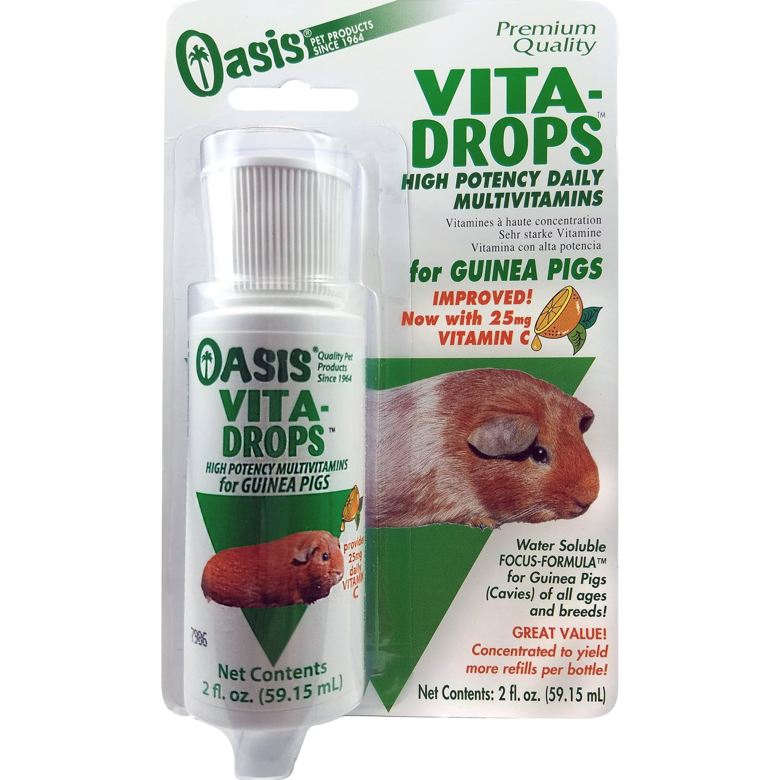 Oasis Guinea Pig Vita Drops - 2 oz