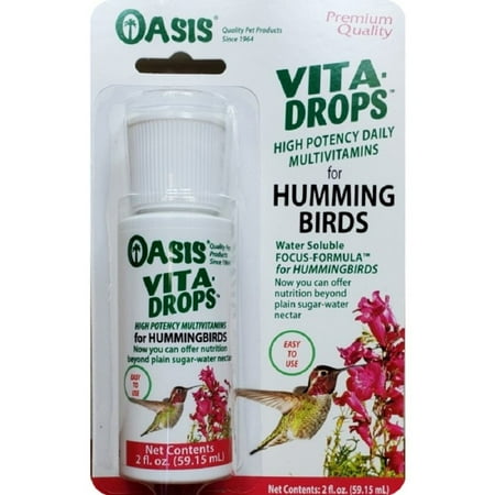Oasis Vita Drops Multivitamin Supplement for Hummingbirds, 2 oz