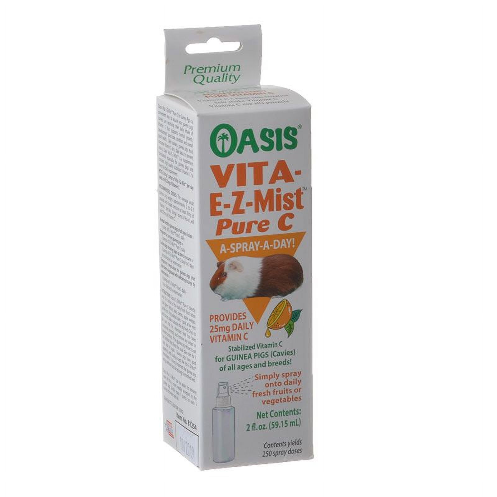 Oasis Vita E-Z-Mist Pure C Spray for Guinea Pigs - 2 oz