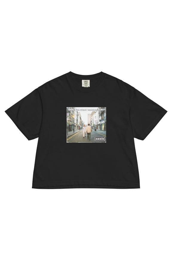 Oasis Whats the Story Morning Glory Mineral Wash Womens Crop Top