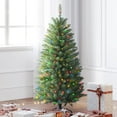 OasisCraft Mini 4.5ft PreLit Fir Christmas Tree with MultiColor