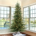 thumbnail image 1 of OasisCraft 6.5ft Pre-lit Artificial Christmas Tree PVC Branches, 400 LED Lights, Metal Stand | Realistic Full Shape for Home, Office, Holiday Decoration, 1 of 4