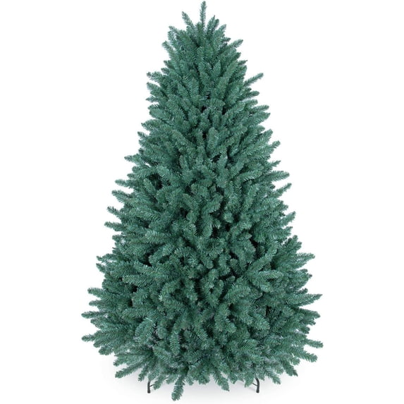 OasisCraft 6.5ft Premium Hinged, Unlit Artificial Blue Spruce Christmas ...