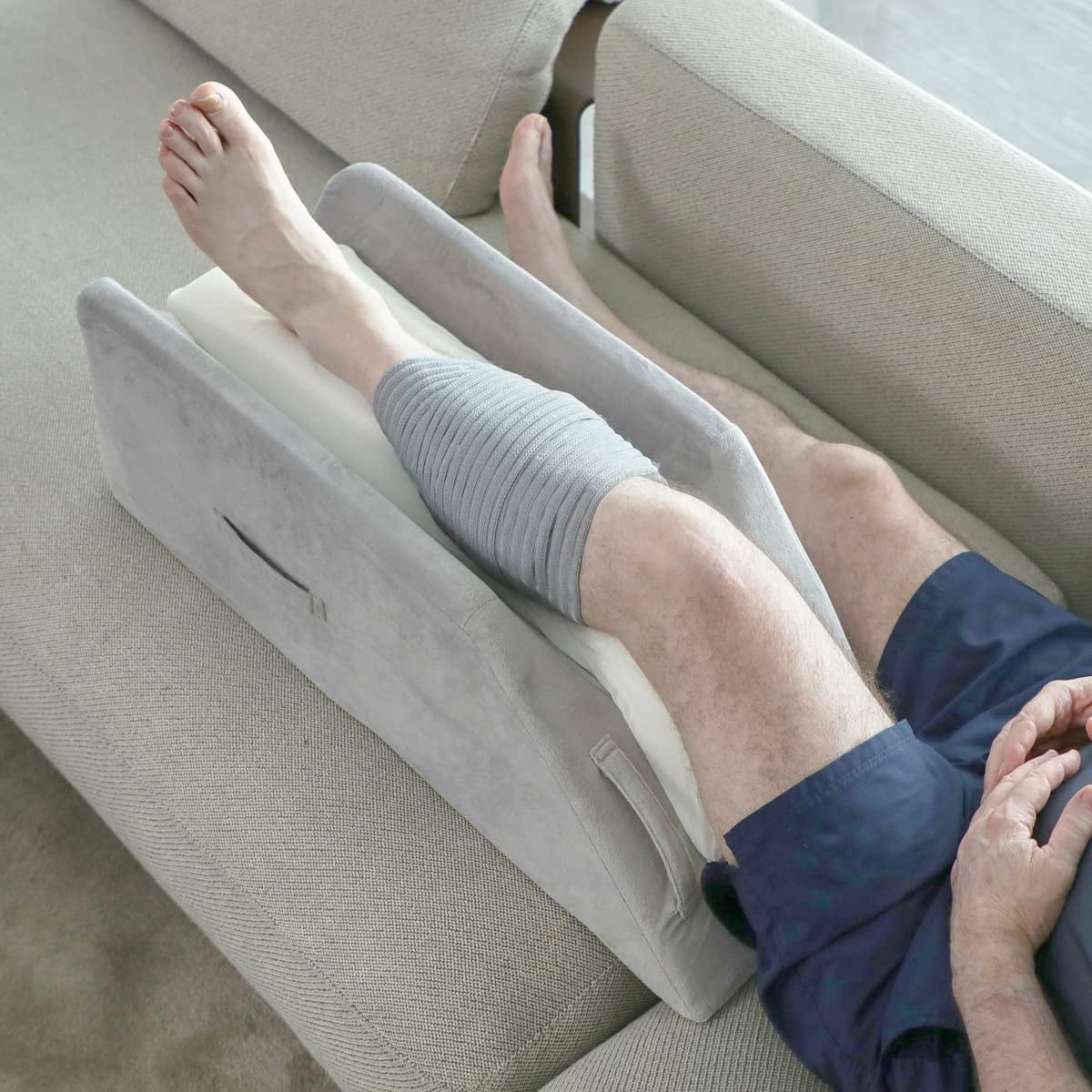 Post Surgery Elevating Leg Rest Pillow - CUSHY FORM - THE SLEEP YOU DESERVE
