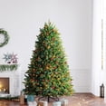 thumbnail image 1 of OasisCraft Pre-lit Multi-Color Christmas Tree, Premium Hinged Blue Spruce Artificial Christmas Tree, 7ft Full Xmas Tree with 650 Color Lights (Color Light, 7FT), 1 of 7