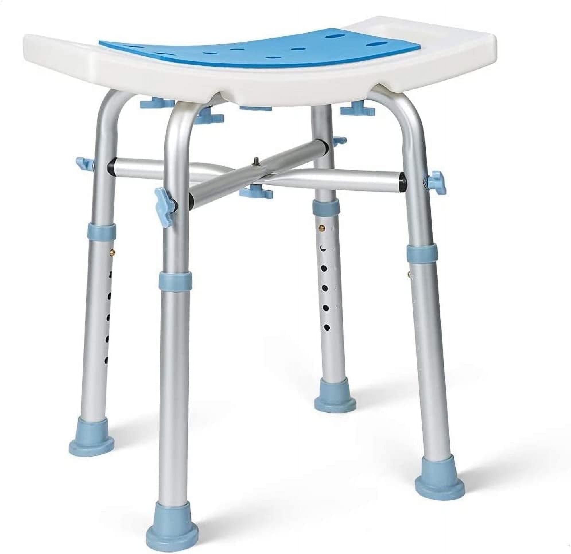 OasisSpace 500lb Heavy Duty Shower Chair Padded Bath Seat 6 Height ...