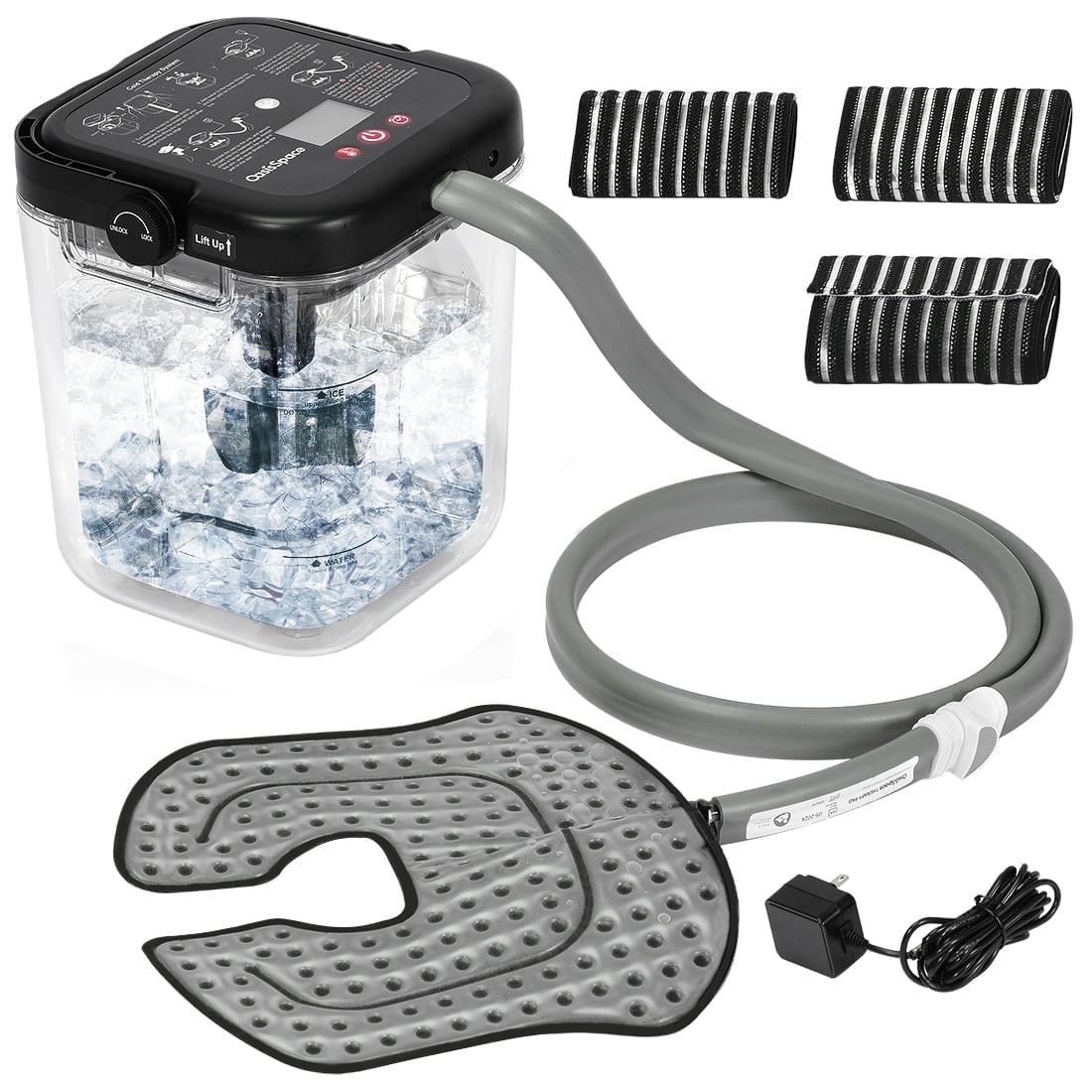 OasisSpace Cold Therapy System with Flexible Pad & Timer, Lightweight ...