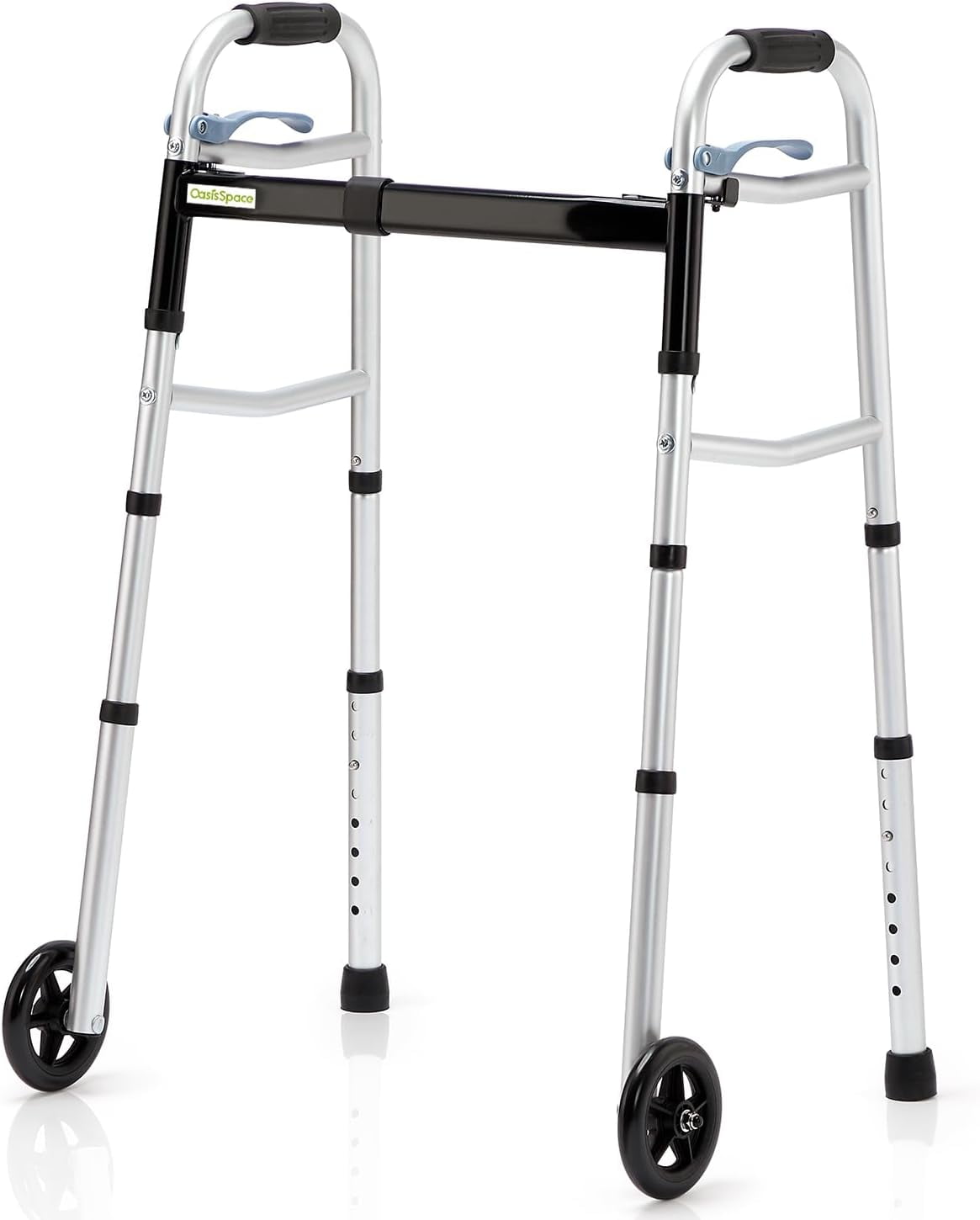 OasisSpace Compact Folding Walkers, Lightweight Narrow Walker for Small