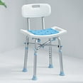 OasisSpace 500lb Adjustable Shower Chair Padded Bath Stool for