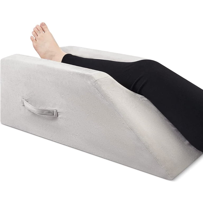 OasisSpace Leg Elevation Pillow, Memory Foam Knee Wedge for