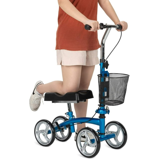 OasisSpace Lightweight Foldable Knee Scooter,Small Knee Aalker for Foot