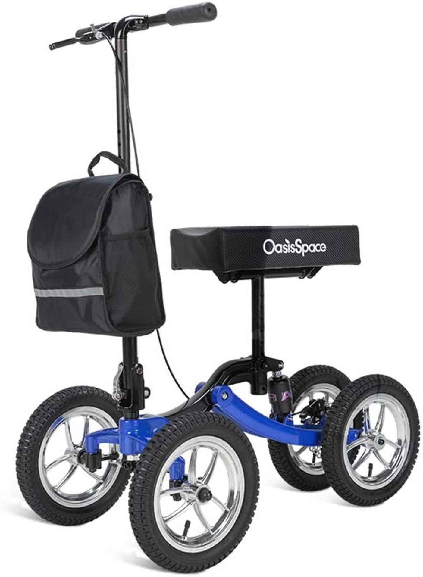 OasisSpace Shock Absorber All Terrain Knee Walker Scooterwith 12