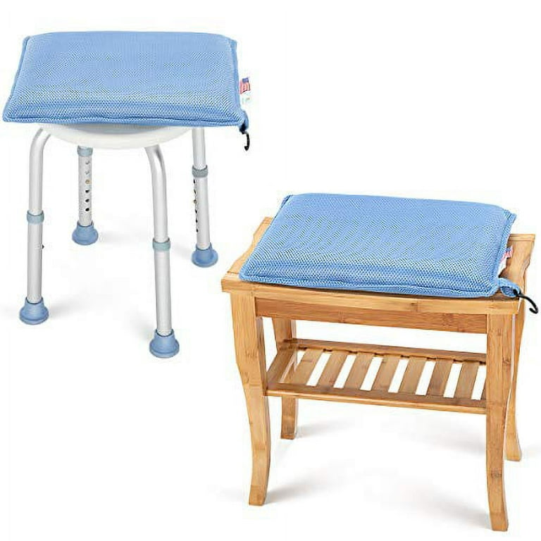 OasisSpace Shower Chair Cushion, Transfer Bench Shower Stool Bath Seat  Cushion for Elderly, Senior, Handicap & Disabled, Soft 