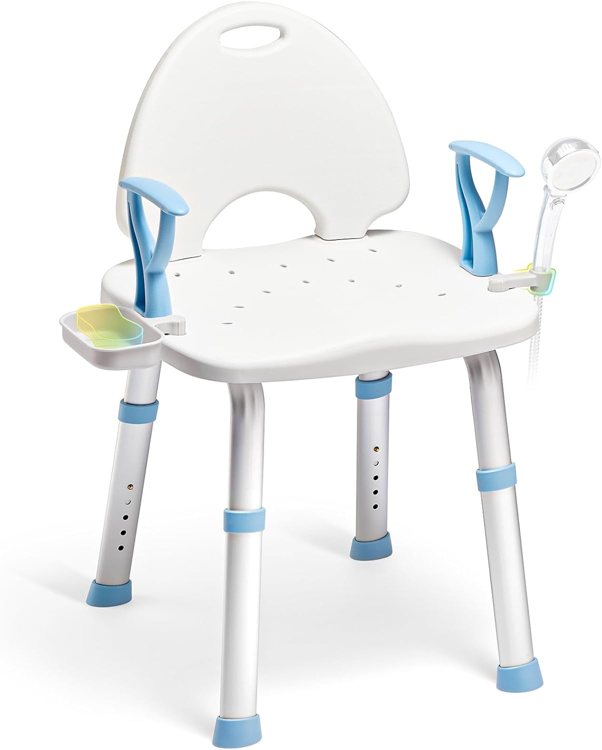 OasisSpace Shower Chair for Inside Shower 450lbs Heavy Duty Bathroom