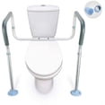 thumbnail image 1 of OasisSpace Toilet Rail - Medical Bathroom Safety Frame, Adjustable Toilet Safety Handrail Grab Bar, 1 of 6