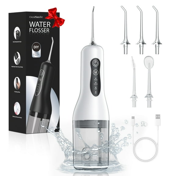 Waterpik Cordless Express Portable Water Flosser Oral Irrigator, Black