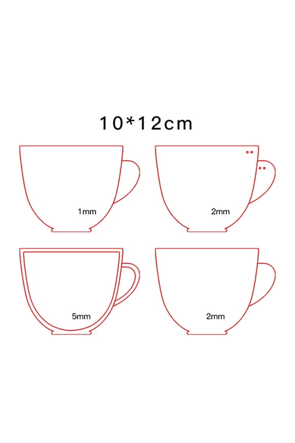 1 Set Acrylic Keychain Blanks Various Styles Plastic Keychain Charm Blank