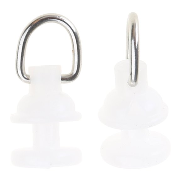 Oasiva 100Pcs Curtain Track Rollers Plastic Gliders for Quiet Smooth Curtain Operating Drapery Track Runner Window Accessories