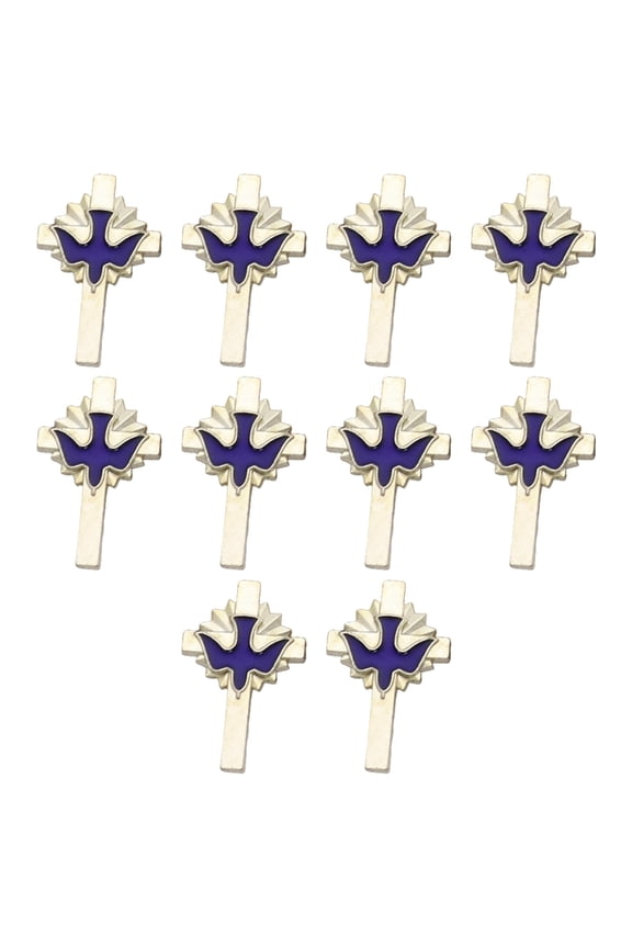 10Pcs Elegant Peace Bird Alloy Brooch For Formal Event Daily Wear Jewelry Piece