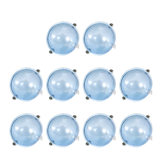 Oasiva 10Pcs Fishing Float Plastic Balls Bubble Floats Clear Beads Hollow Bubble Float