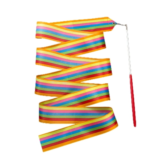 Oasiva 10Pcs Long Ribbon Streamers Rhythmic Gymnastics for Artistic Dancing Gymnastic