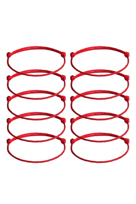 10Pcs Simple Thin Red String Bracelet Fashion Couple Friendship Bracelet Jewelry