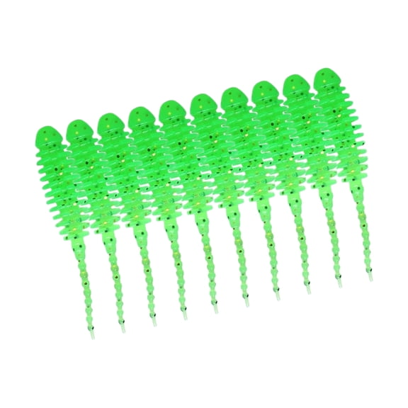 Oasiva 10pcs Mini Needle Tail Soft Baits Simulation Lures Fishing Lure Silicone Tiny Worm Baits Fishing Tackle Accessories