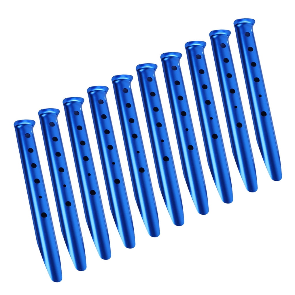 Oasiva 10pcs Outdoor Ground Camping Tent Stakes Anchors Pegs Windproofed Tent Stakes