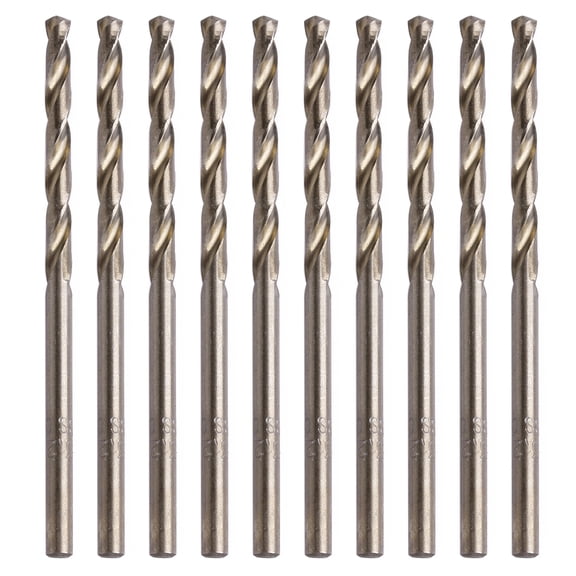 Oasiva 10x Mini Drill Bits, High Speed Steel for Drilling Holes Alloy Steel,Nonferrous Metal, cast Iron Hard Plastics Accessory