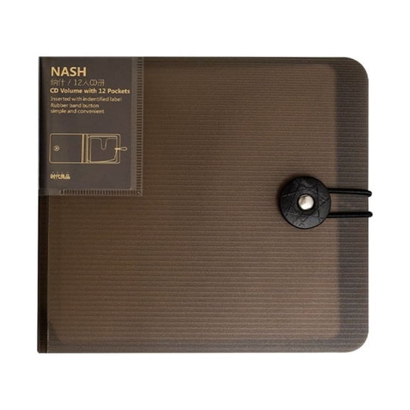Oasiva 12-layered CDs Bag DVD-Discs Cases 12-slot Storage Box Sleeve Cover Wear-resisting for Car Travel Home Office