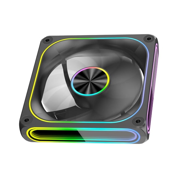 Oasiva 12cm High Airflows Computer Case Fan Addressable ARGB Three Mirror Design Silents Operations