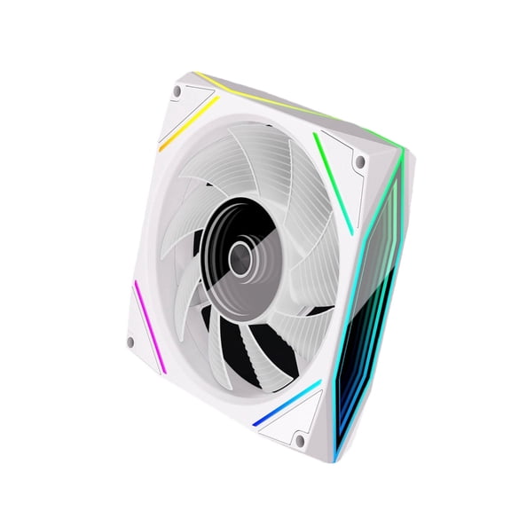 Oasiva 12x12cm ARGB Computer Case Cooling Fan LED Lighting Silents Operation PWM Control