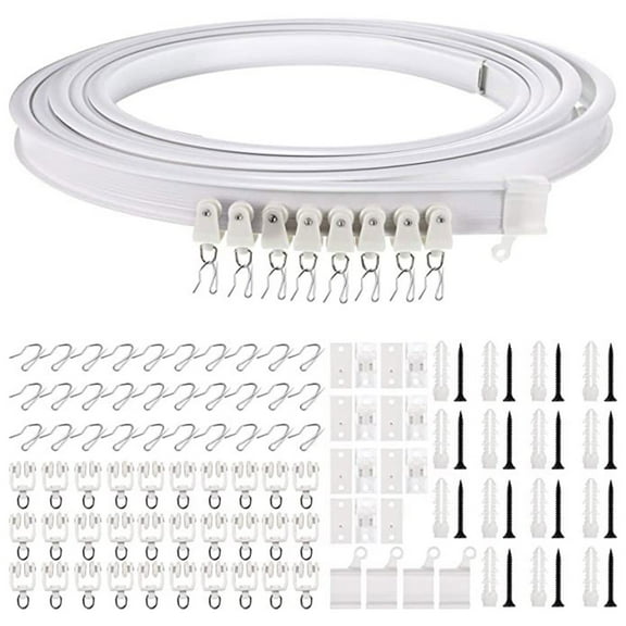 Oasiva 16.5 FT/5M Curved Ceiling Track for Curtain Room Divider Ceiling Track System