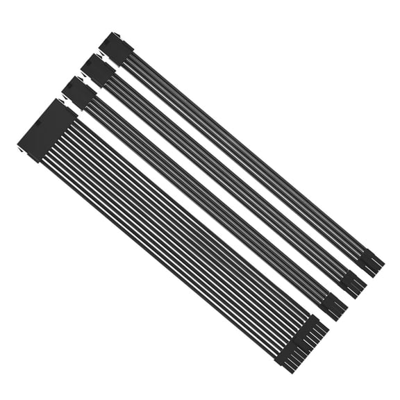 Oasiva 18AWG Extension Cable for Gaming PC Soft Braided1x24Pin 1x8Pin GPU 2x8Pin PCIE