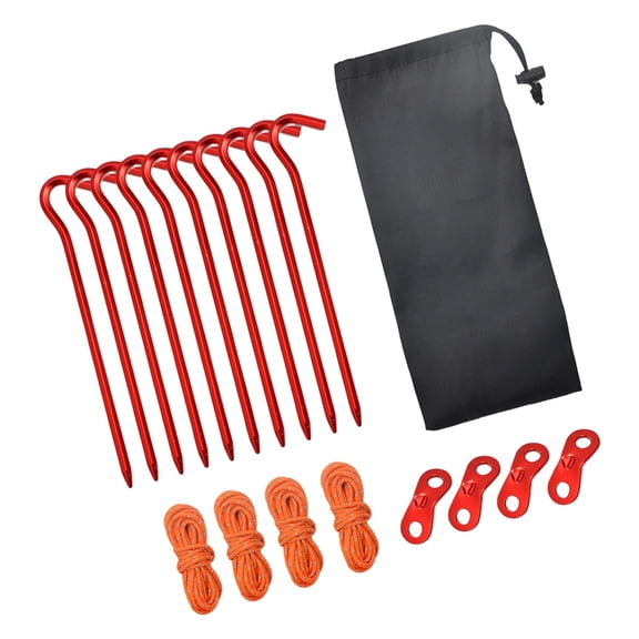 Oasiva 19pack Sand Pegs Durability Tent Nails Multipurpose Tent Anchors Heavy Type Pegs