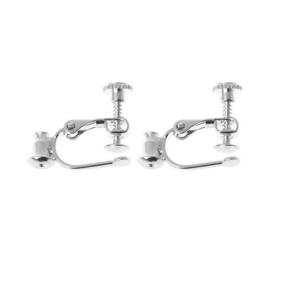 Oasiva 2 Pcs/Set for Creative Earrings Converter Non-Pierced Clip-on Earrings Ear Clips Ear Hoop Earrings Findings for Hang Dan