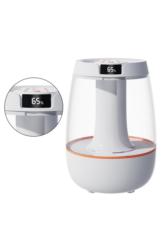 2 Spray Ultrasonic Humidifier with Humidity, 3L Water , for Soothing Bedroom Atmosphere
