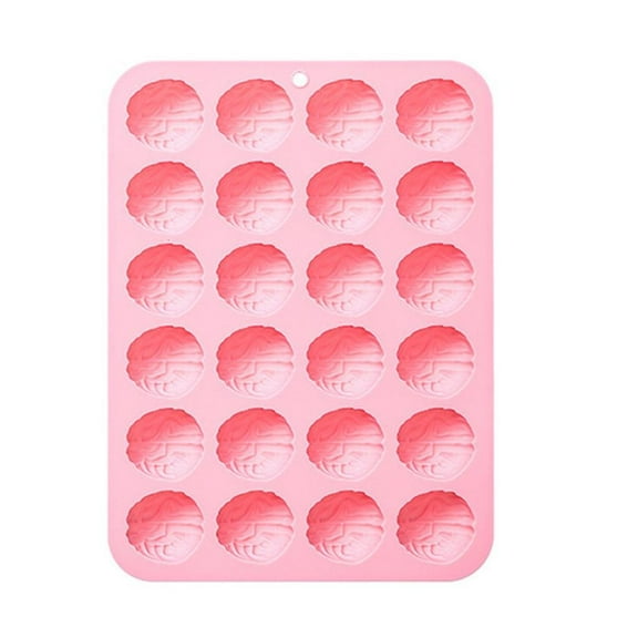 Oasiva 24Cavity Brains Shaped Silicone Molds Fondants Chocolate Molds DIY Bakings Tool