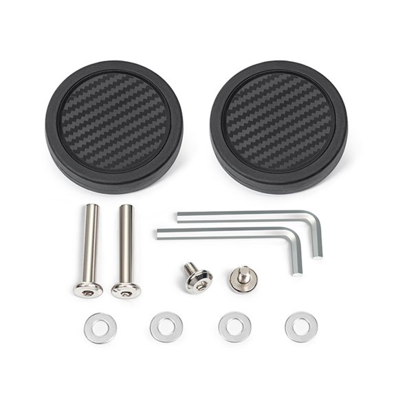 Oasiva 2PCS Quick Change Luggage Wheels Universal Fit Plastic Travel Casters