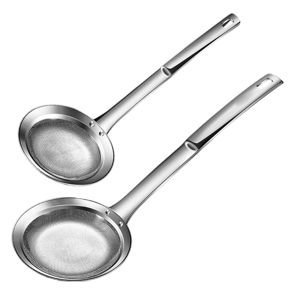 Oasiva 2PCs 304 Stainless Steel Colander with Handle Heat Resistant ...