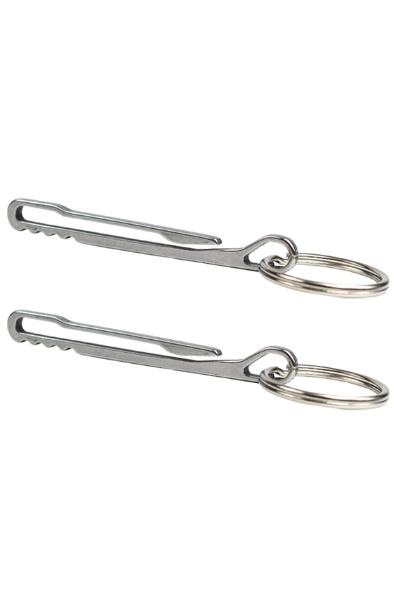 2pcs Multifunction Keychain Pocket Clip Key Rings Holder Hanging Buckle Key Rings Belt Clip Stainless Steel Hanging Buckle