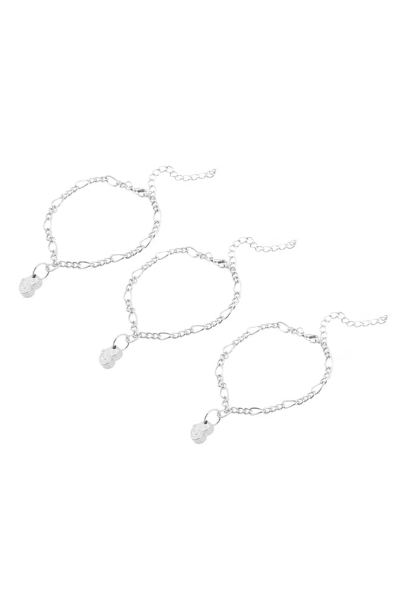3/4Pcs Best Friends Bracelets Set Clover Pattern Wristband Matchhing Magnet Heart Pendant Bracelet Jewelry Decor