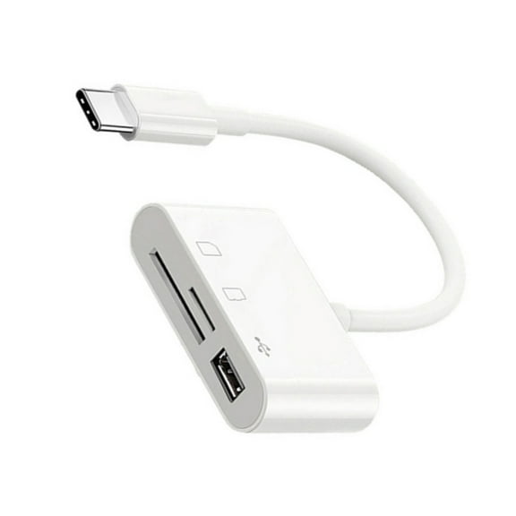 Oasiva 3 in 1 USB C Memory Card Reader for Memory Cards Compatible for USB C Devices Connecting USB Peripherals Mouse Keyboards