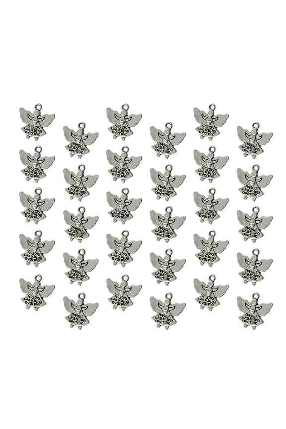 30pcs Tibetan Angel Charm Pendants Eye Catching Angel Pendants Charm For Creative Jewelry And Craft Designs