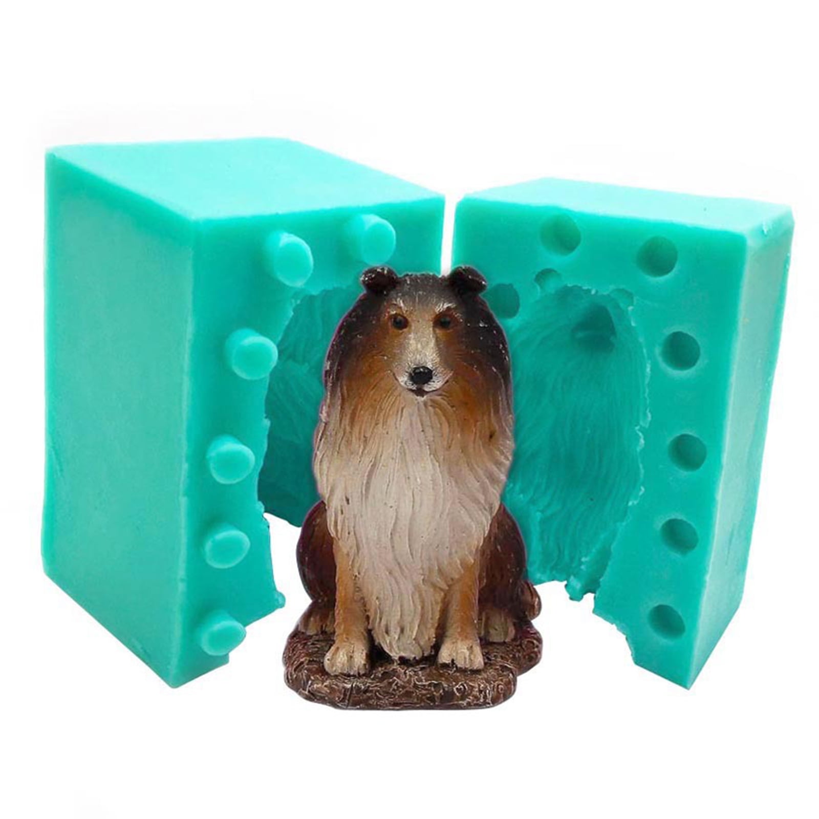 Oasiva 3D Dog for Cat Handmade Silicone Mold Plaster Candle Soap Fondant Mould for DIY Candy Chocolate Dessert Baking Cooking