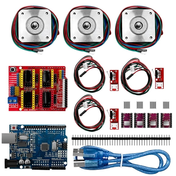 Oasiva 3D Printer CNC Kit A4988 PRAMPS1.4 Mechanical Limit-Switch Nema17 Motor DRV8825