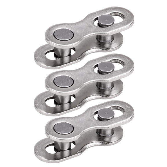Oasiva 3Pairs Bicycles Missing Link Road Bike Chain Connector Lock Reusable Bike Chain Link Quick Split Chain Repair Links
