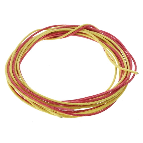 Oasiva 3m 10 Feet (2-Red/2-Yellow) Gavitt Cloth-covered Pre-tinned Stranded Guitar Wire