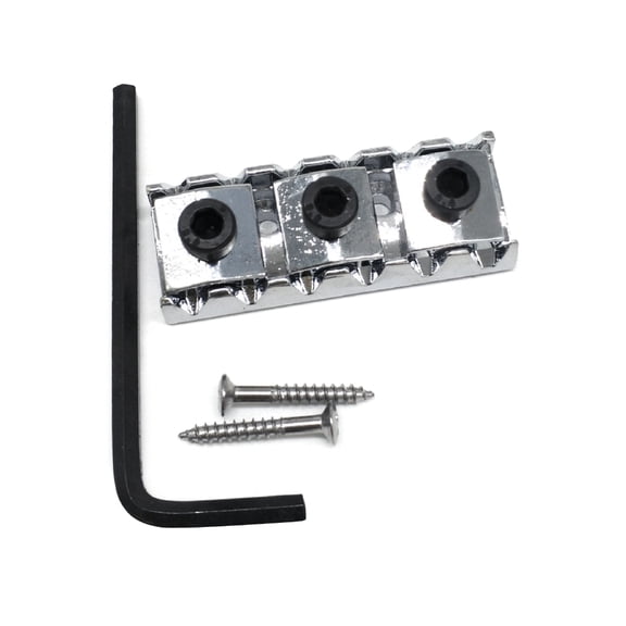 Oasiva 43mm Zinc Alloy Guitar String Locking Nut Set Compatible for Floyd Roses Style